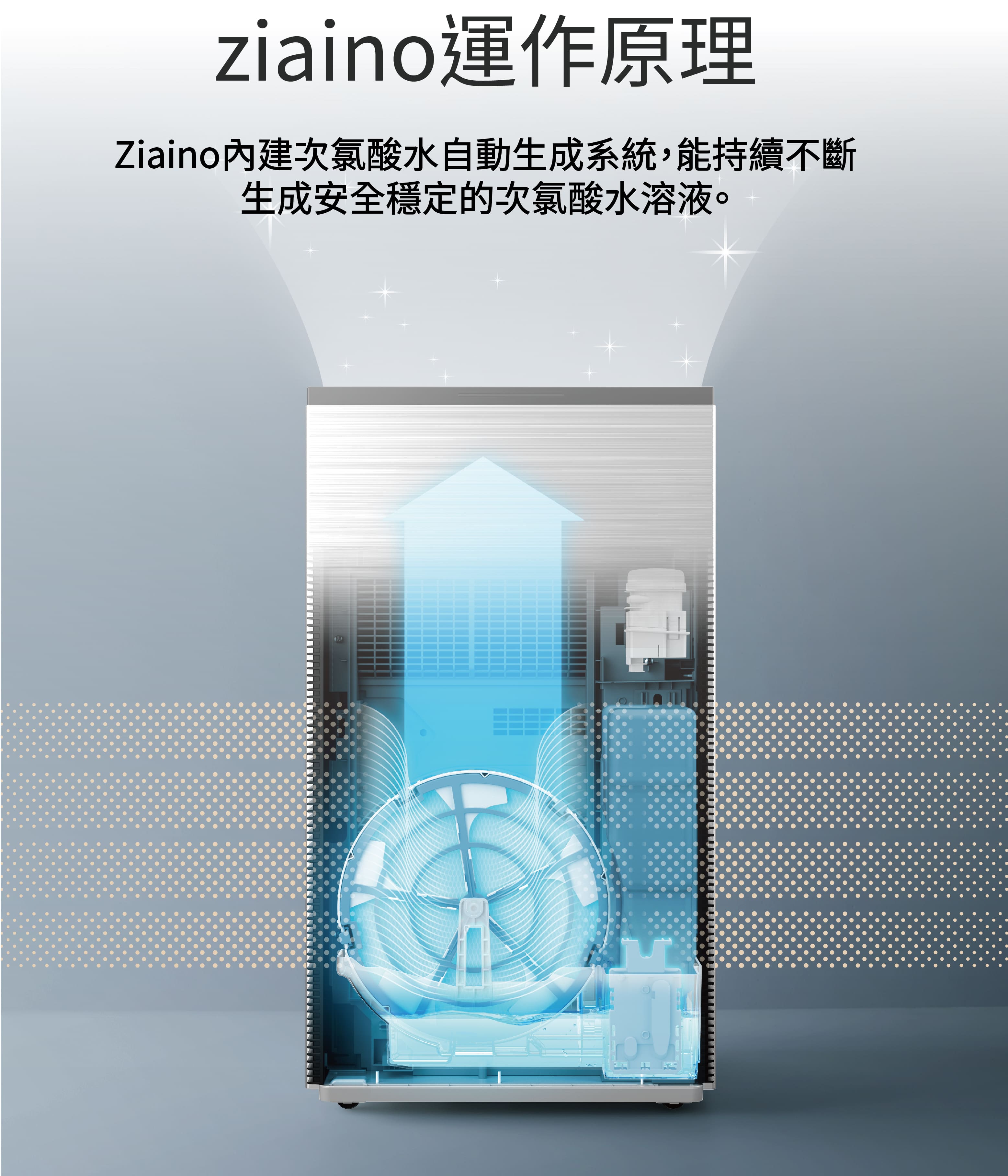 ジアイーノ Panasonic - Panasonic ziaino 空間除菌脱臭機 F-MVB10-Wの